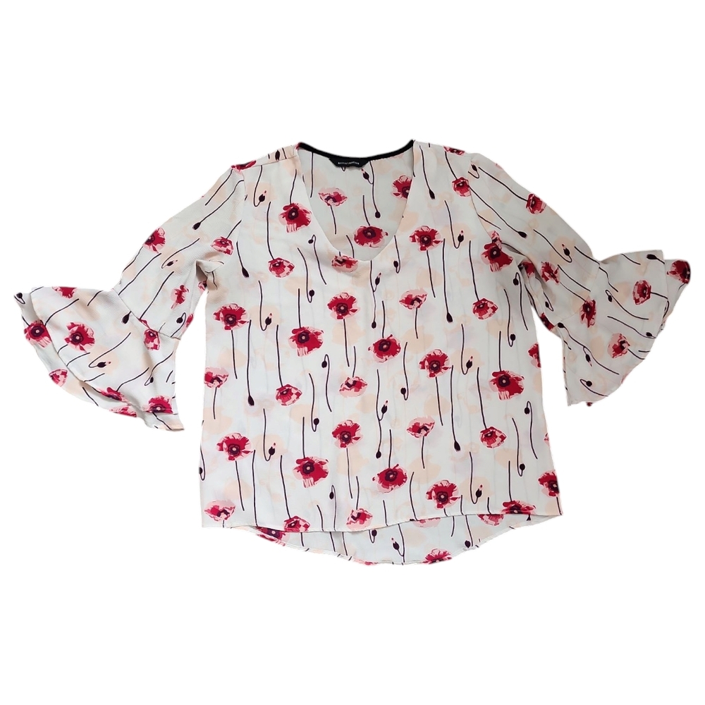 Poppy Print Women's Top